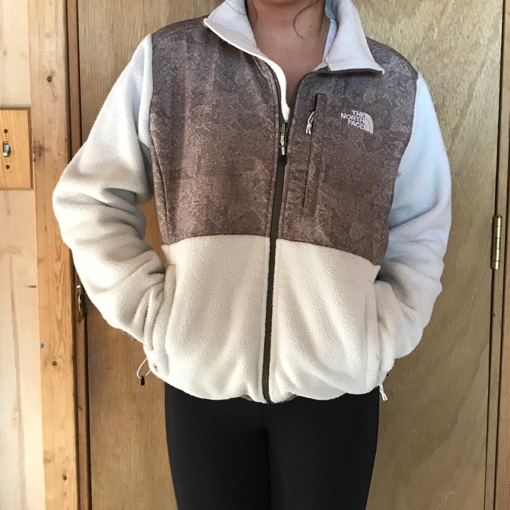 {The North Face} zip-up fleece jacket